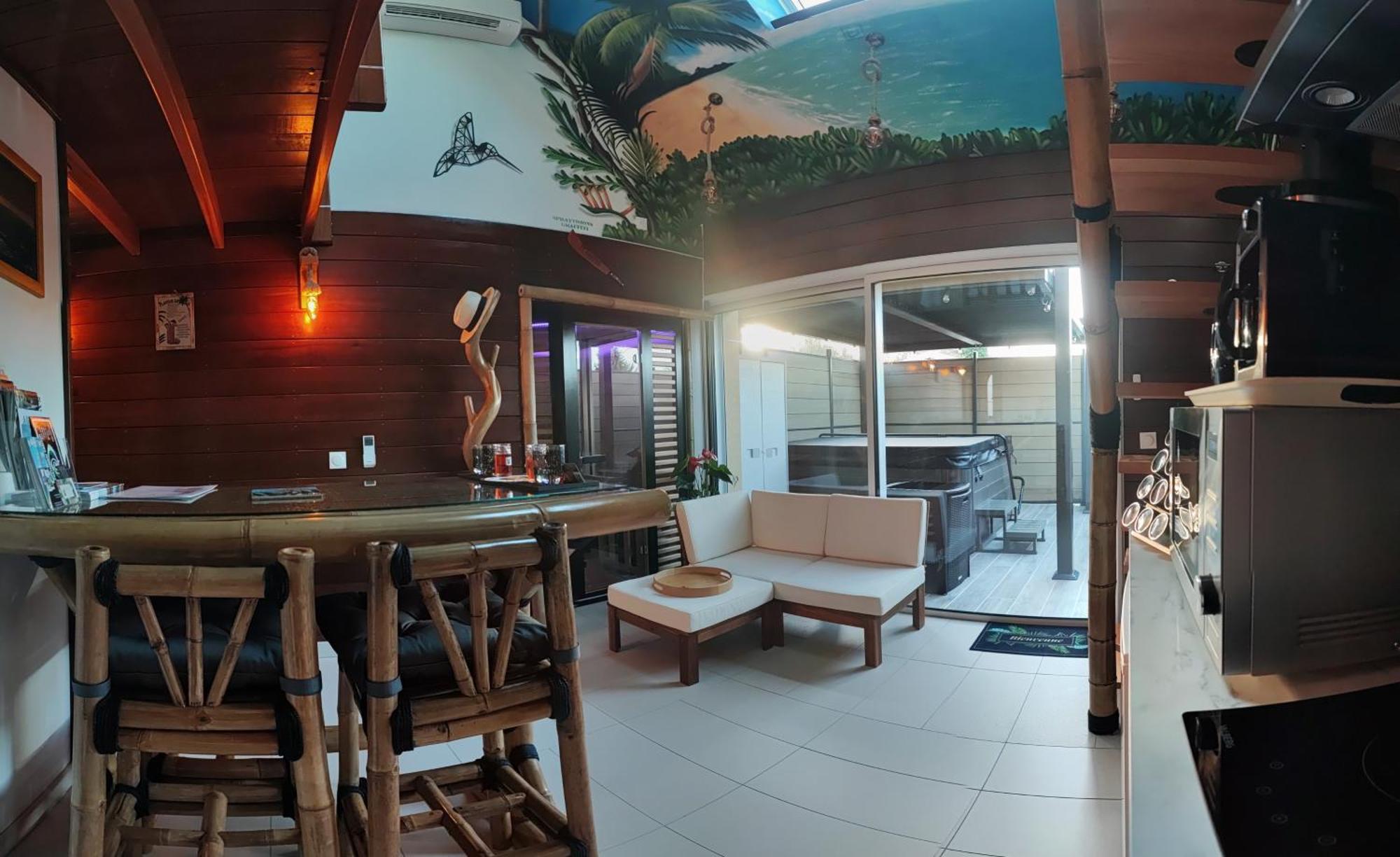 La Kaz Rhumantique Sauna And Spa Privatif 라리비에르생소뵈르 외부 사진